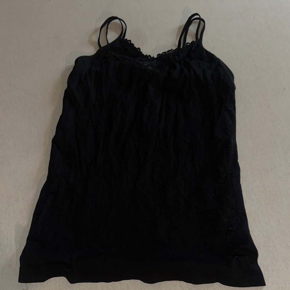 Womens OS Elegant Ultra Teeze Black Tank Top.